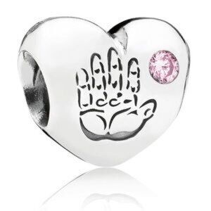 Pandora Baby Girl Heart Pink Charm